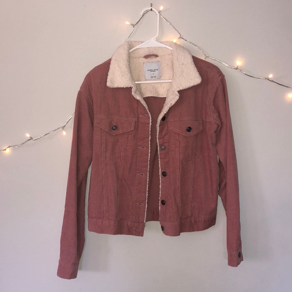 Pink corduroy jacket